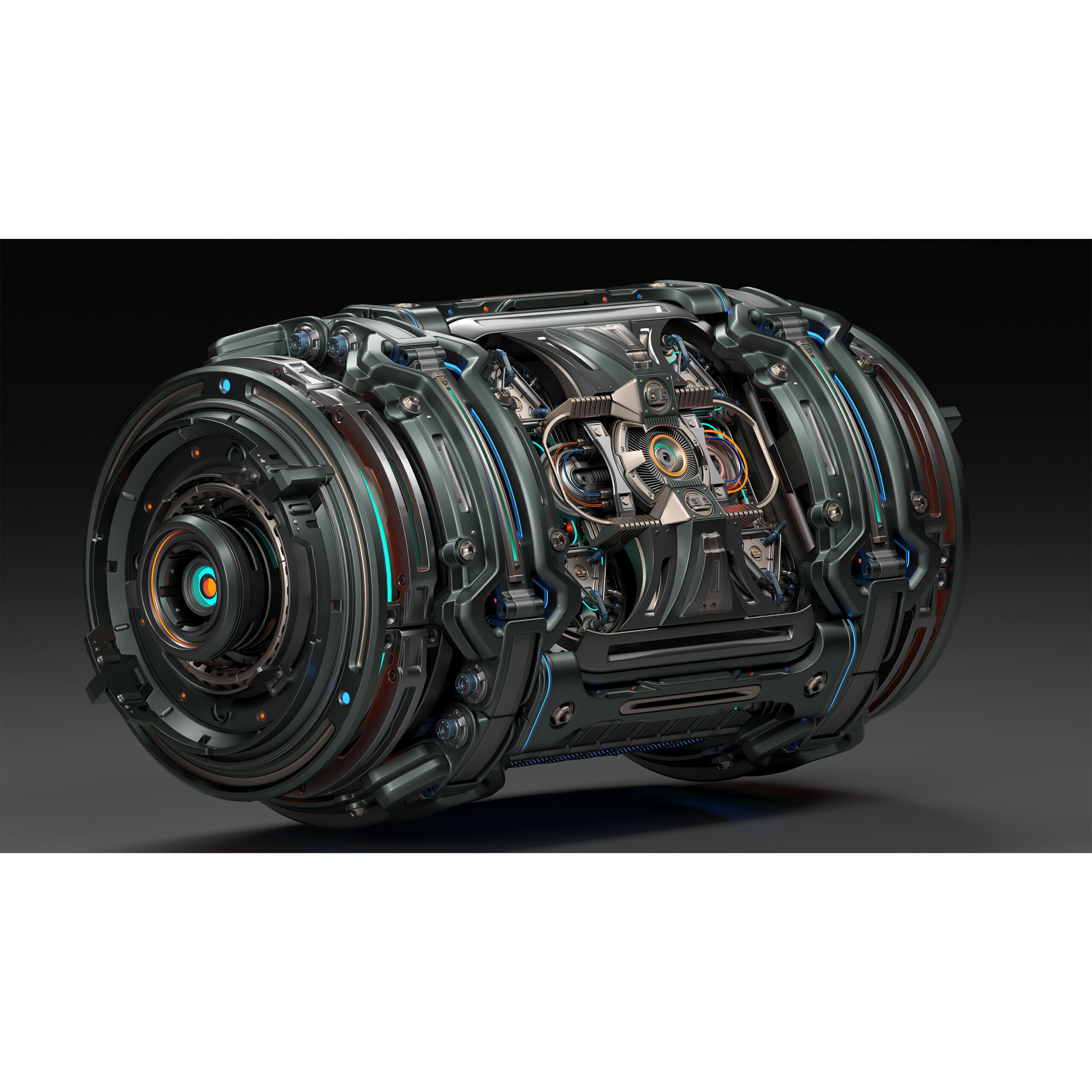 Sci-Fi Element Kitbash 2 - Game-Ready 3D Model - View 5