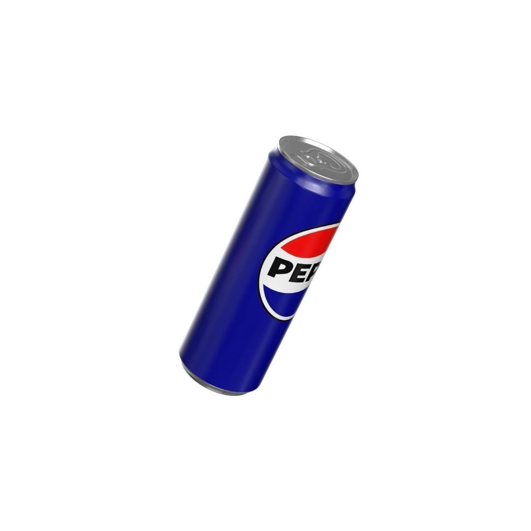 Pepsi Drink Can 3D Model – Low Poly PBR Beverage Asset, FBX - View 10