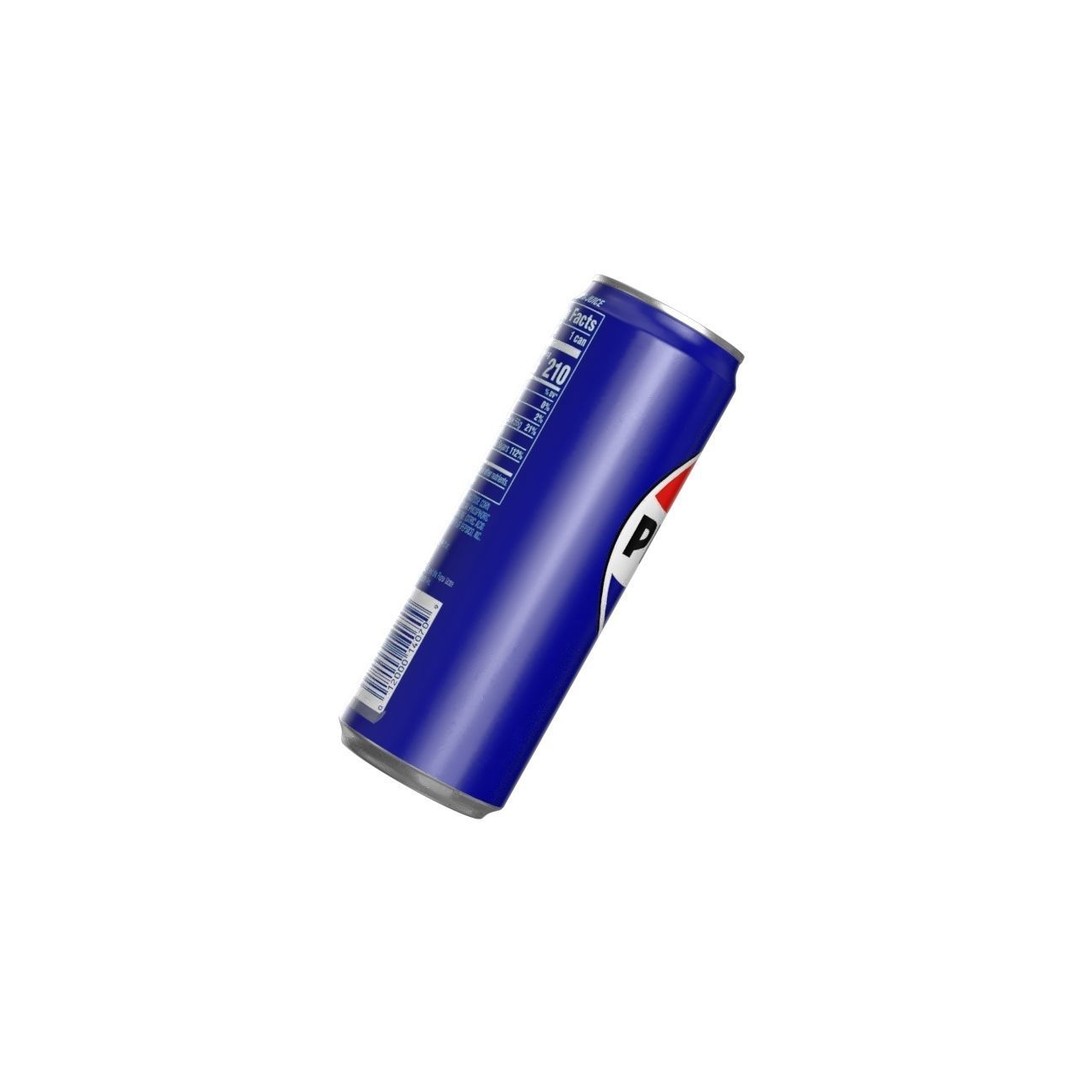 Pepsi Drink Can 3D Model – Low Poly PBR Beverage Asset, FBX - View 11