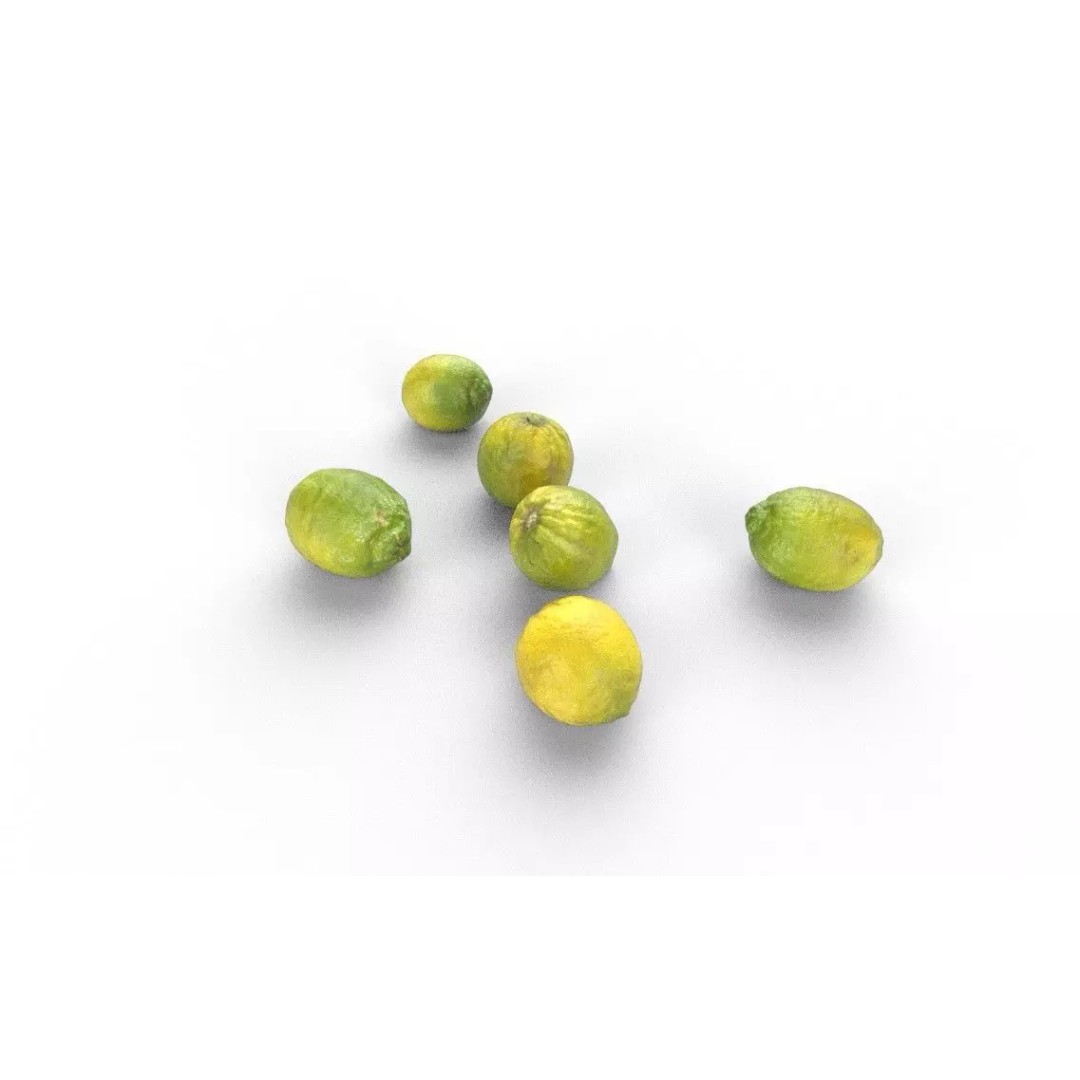 Lemon 3D Model – Low Poly Game Asset, FBX, PBR Textures - View 5