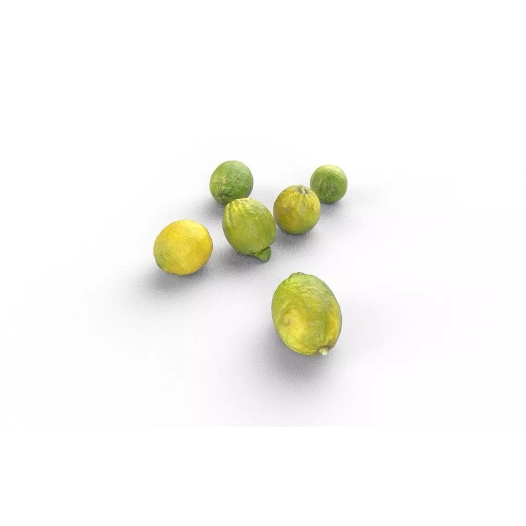 Lemon 3D Model – Low Poly Game Asset, FBX, PBR Textures - View 7