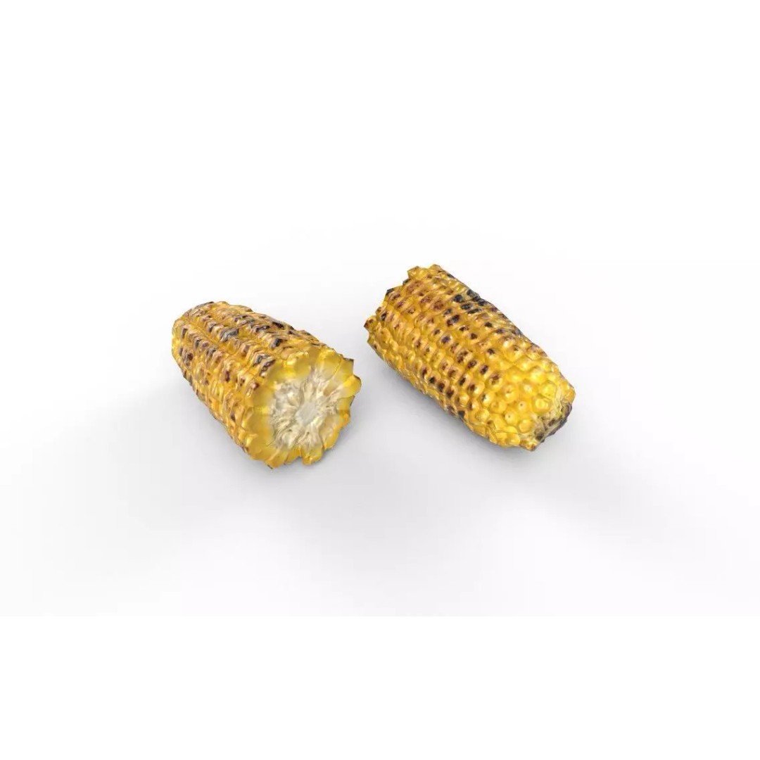 Corn 3D Model – Low Poly Game Asset, FBX, PBR Textures - View 2