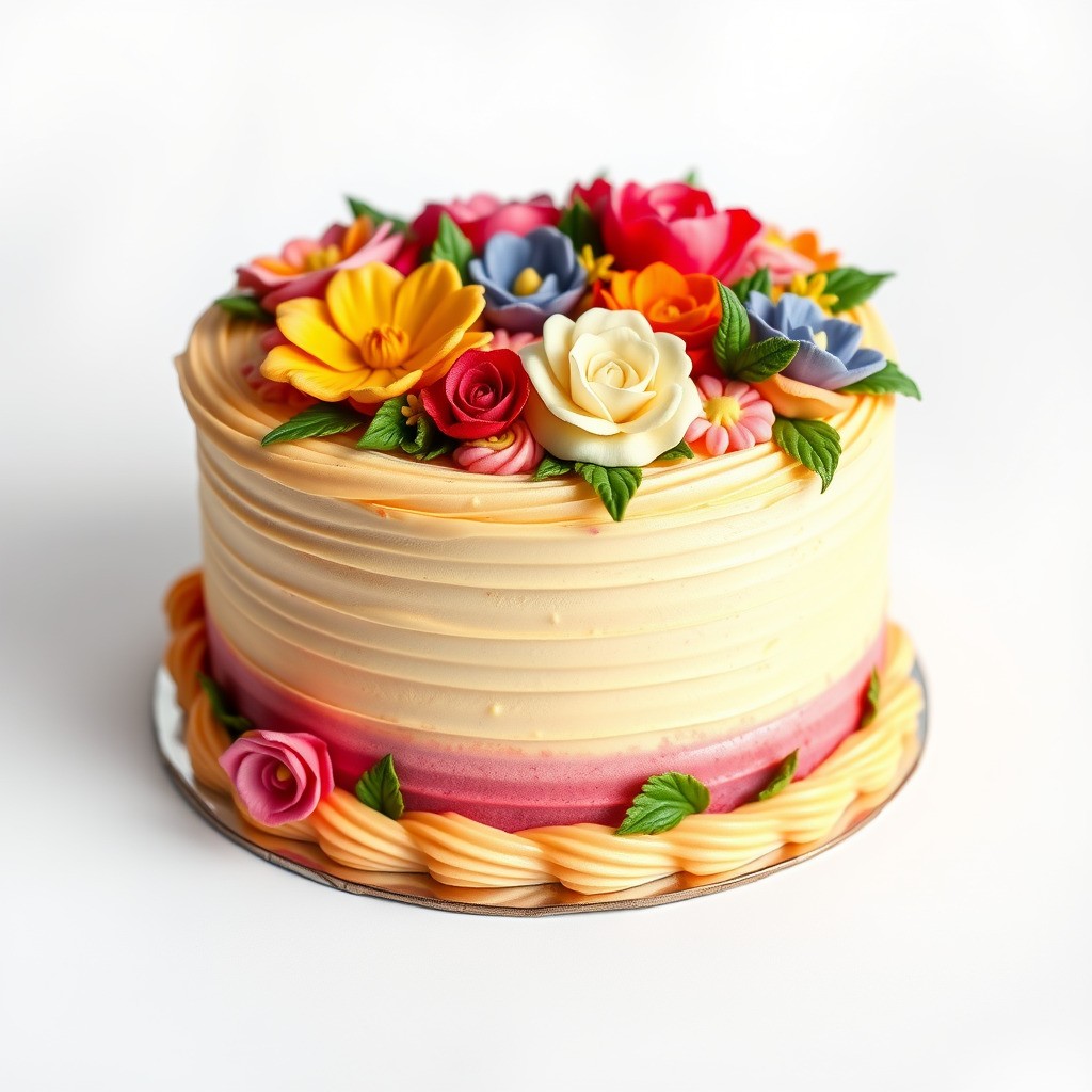 Celebratory Fondant Cake 3D Model – Low Poly PBR Asset for Animation - View 5