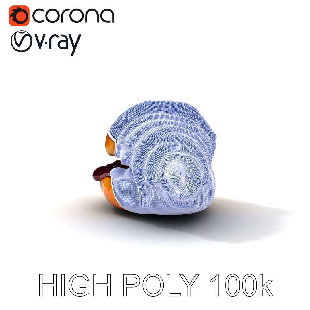 Delicious Croissant 3D Model – Low Poly PBR Asset for Games, FBX - View 30