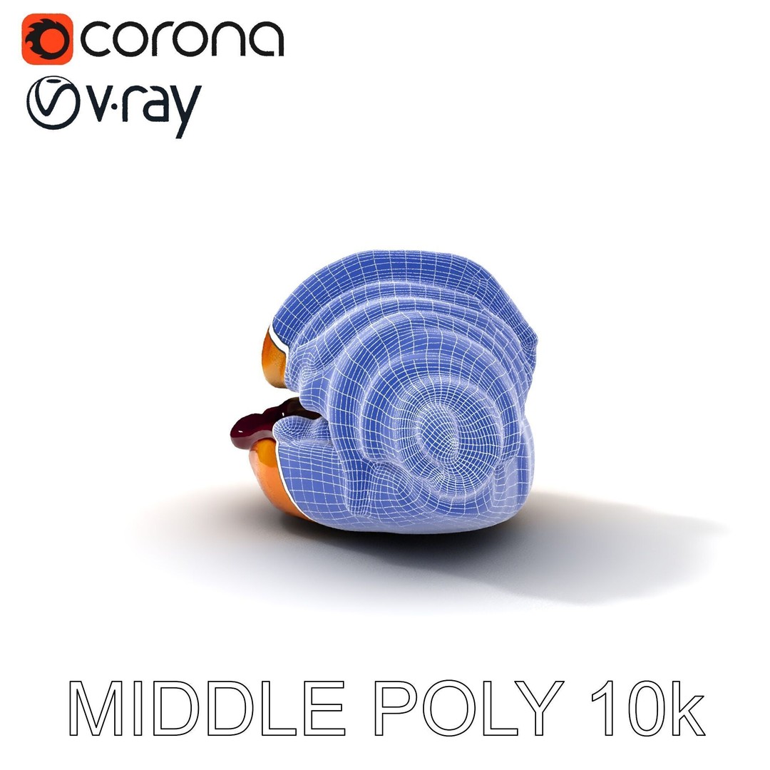 Delicious Croissant 3D Model – Low Poly PBR Asset for Games, FBX - View 31