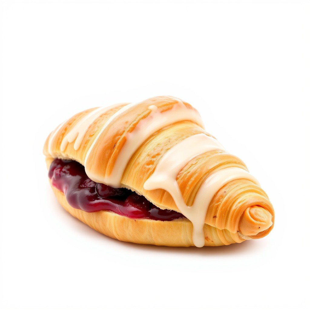Delicious Croissant 3D Model – Low Poly PBR Asset for Games, FBX - View 5