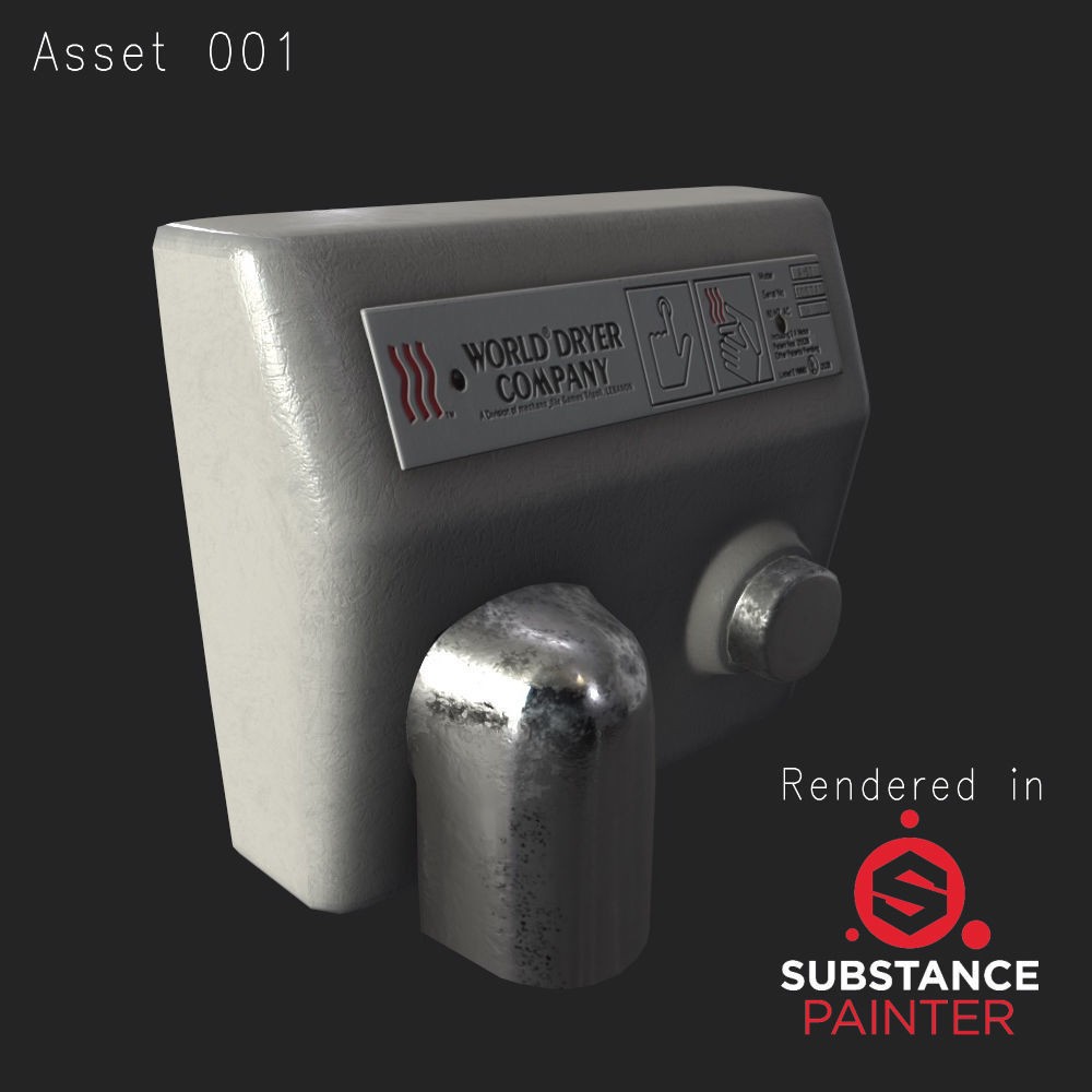 Creepy Public Bathroom Asset Pack - Low-Poly Game-Ready 3D Model - View 5