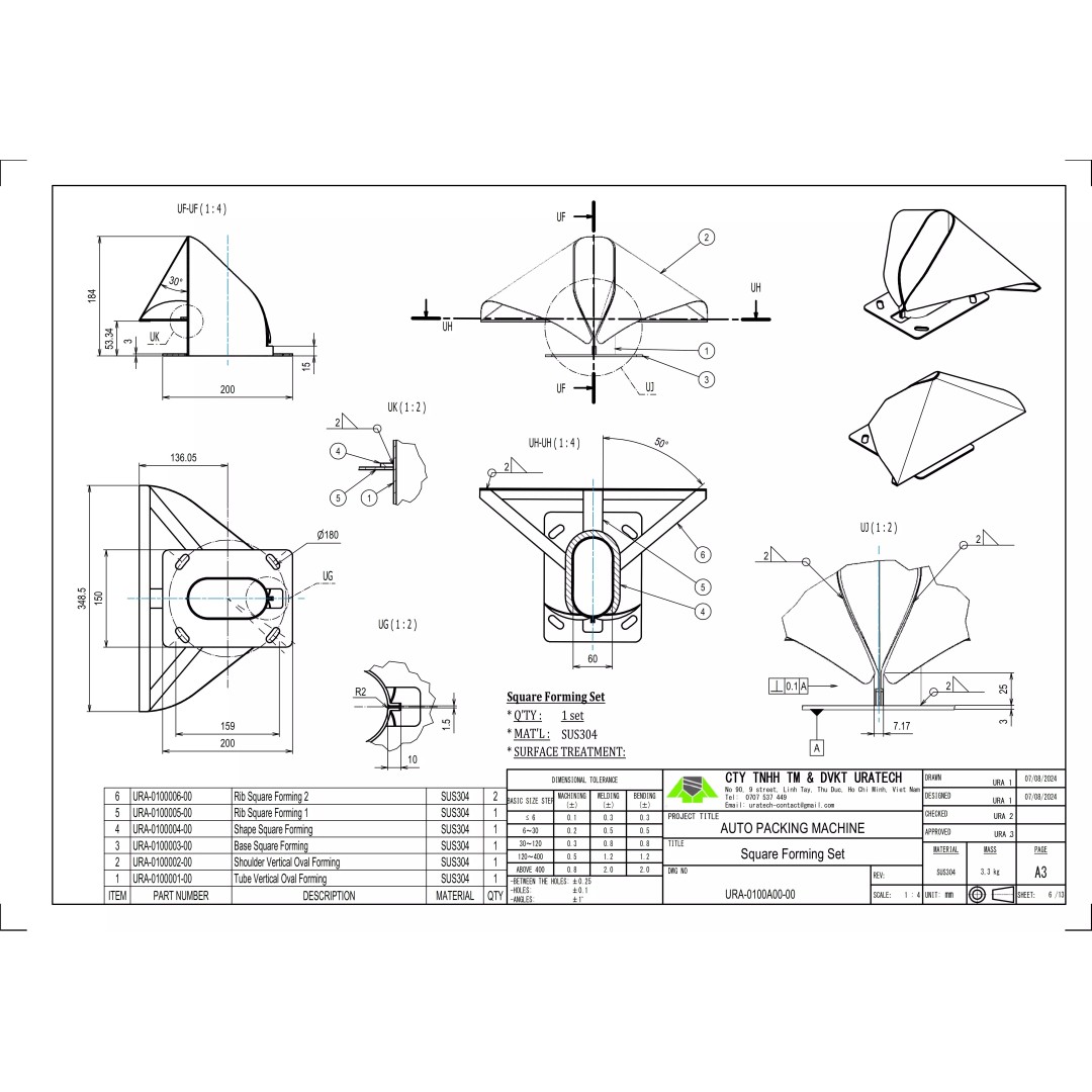 Vertical Oval Forming Set 3D Model – Precision Mechanical Design, FBX - View 16