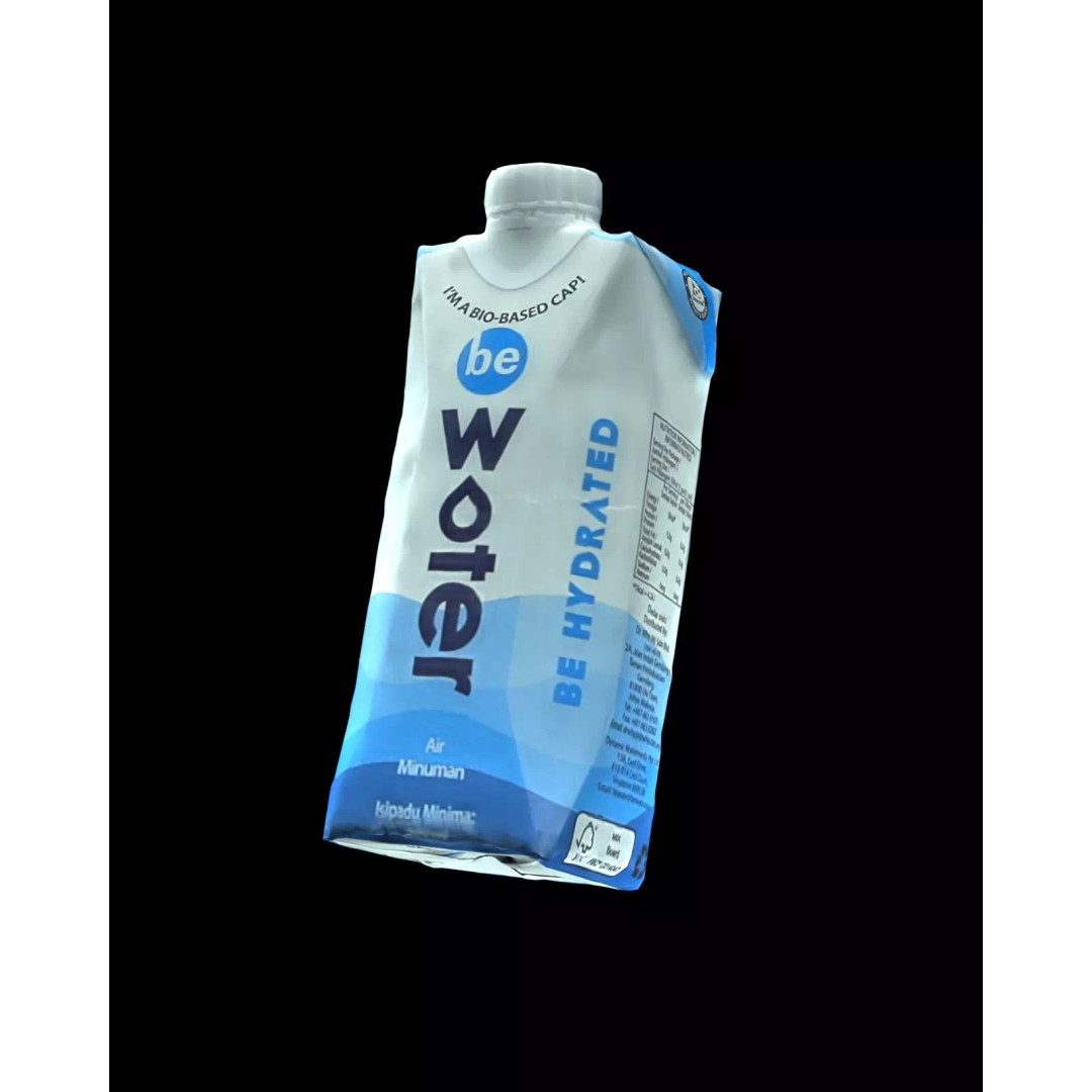 Sustainable Drink Carton 3D Model – Low Poly Game Ready Asset, FBX - View 2