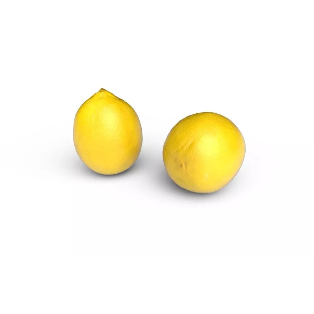 Lemon 3D Model – Low Poly PBR Asset for Games, FBX - View 5