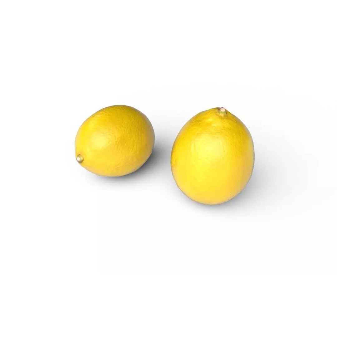 Lemon 3D Model – Low Poly PBR Asset for Games, FBX - View 7