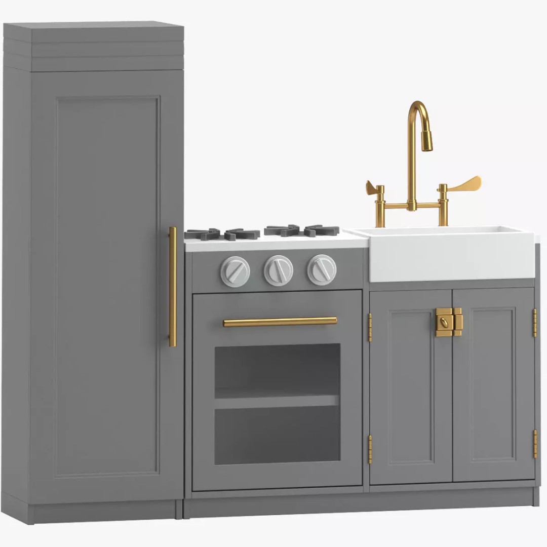 Pottery Barn Kids Chelsea Kitchen 3D Model – PBR Game-Ready Asset, FBX - View 2