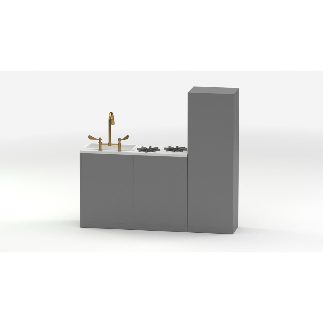 Pottery Barn Kids Chelsea Kitchen 3D Model – PBR Game-Ready Asset, FBX - View 20