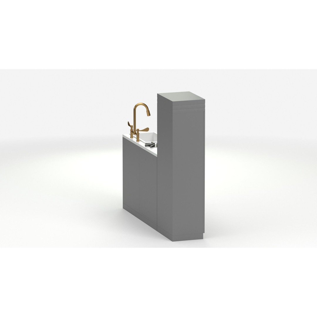 Pottery Barn Kids Chelsea Kitchen 3D Model – PBR Game-Ready Asset, FBX - View 21