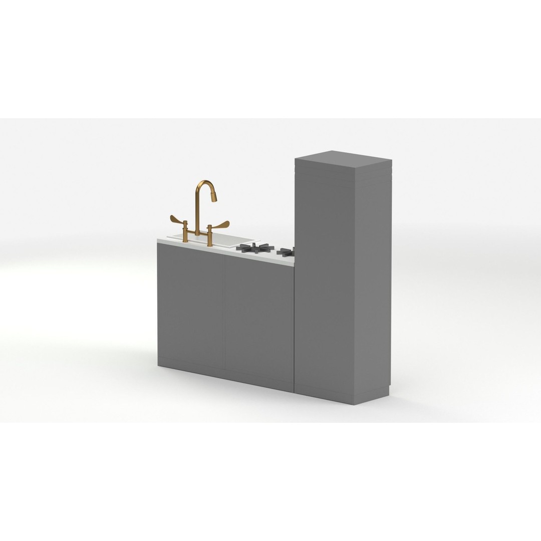 Pottery Barn Kids Chelsea Kitchen 3D Model – PBR Game-Ready Asset, FBX - View 22