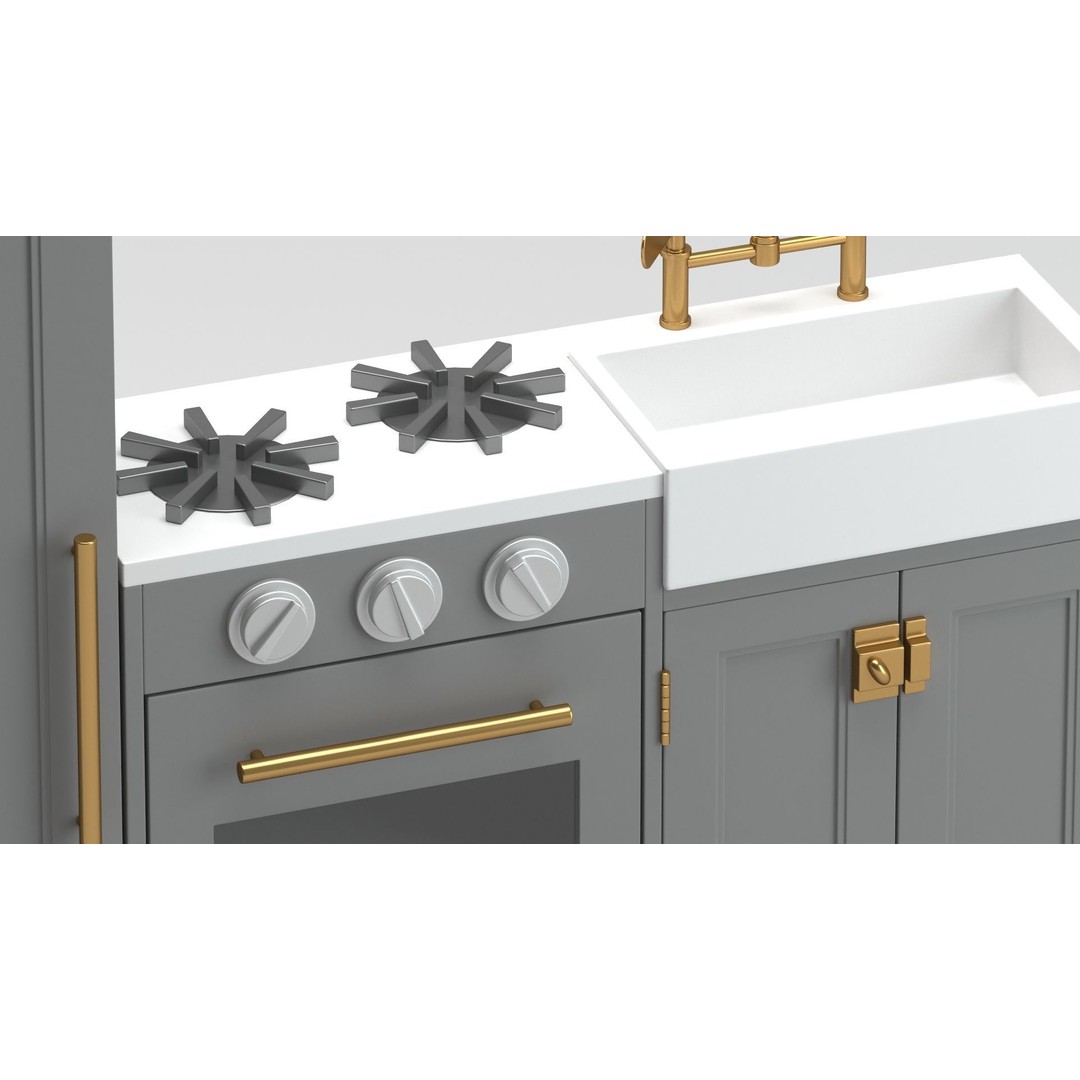 Pottery Barn Kids Chelsea Kitchen 3D Model – PBR Game-Ready Asset, FBX - View 6