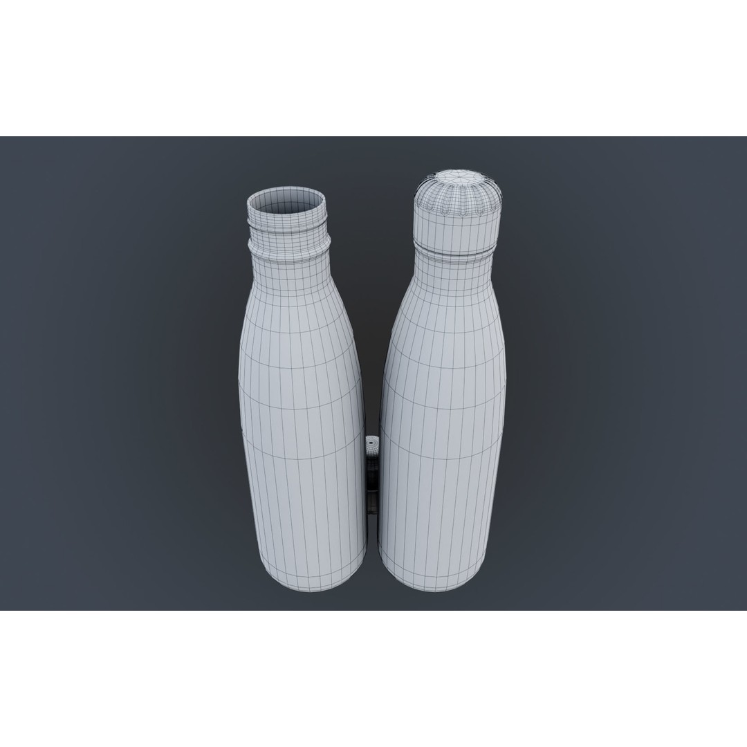Insulated Water Bottle 3D Model – Low Poly PBR Game Asset, FBX