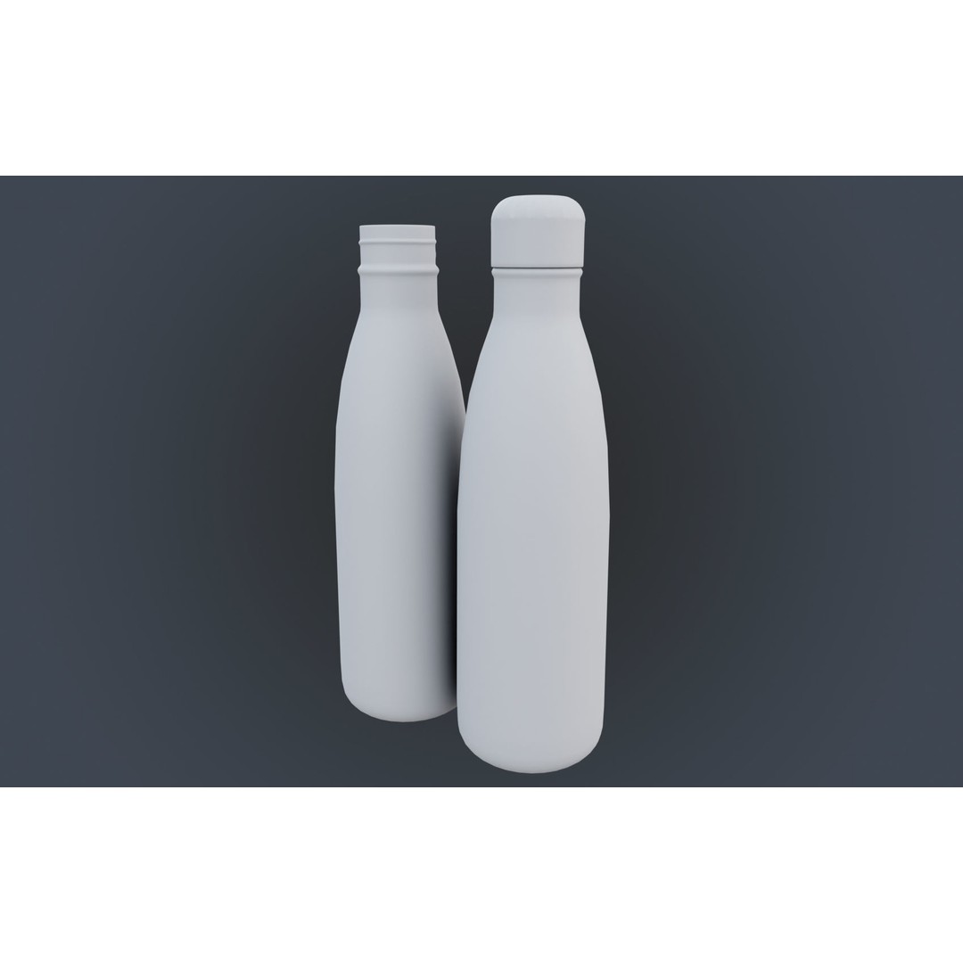 Insulated Water Bottle 3D Model – Low Poly PBR Game Asset, FBX - View 17