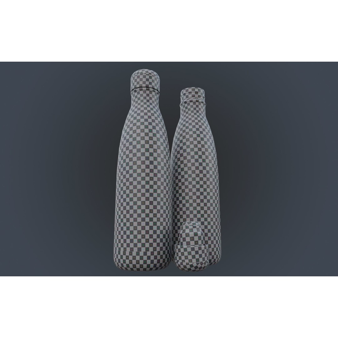 Insulated Water Bottle 3D Model – Low Poly PBR Game Asset, FBX - View 19