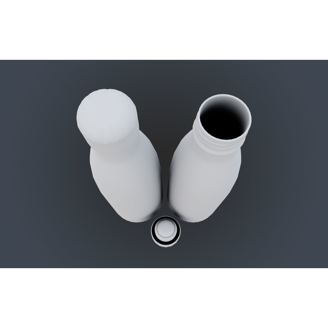 Insulated Water Bottle 3D Model – Low Poly PBR Game Asset, FBX - View 25