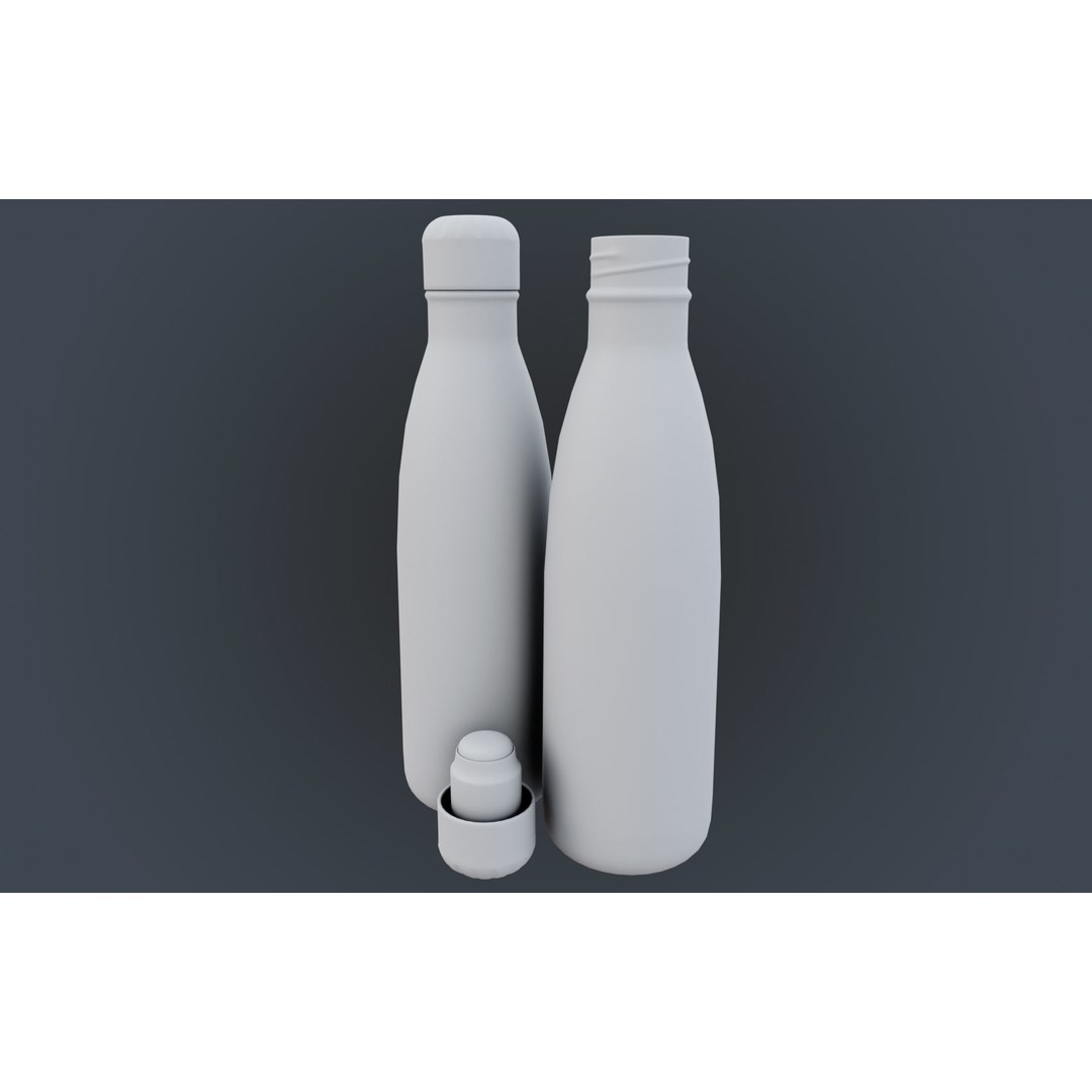Insulated Water Bottle 3D Model – Low Poly PBR Game Asset, FBX - View 29