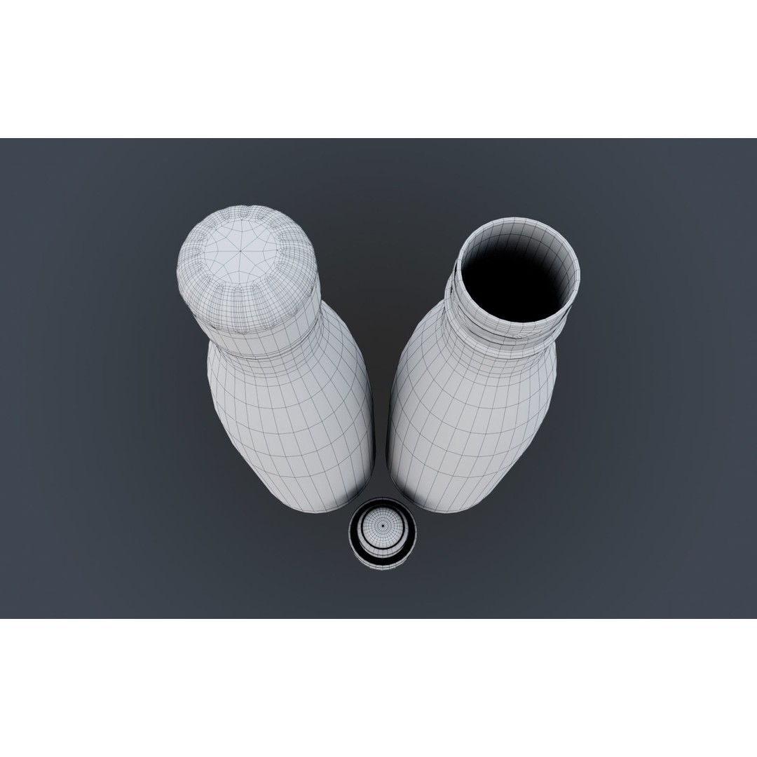 Insulated Water Bottle 3D Model – Low Poly PBR Game Asset, FBX - View 30
