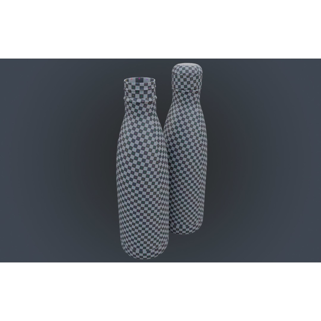Insulated Water Bottle 3D Model – Low Poly PBR Game Asset, FBX - View 31