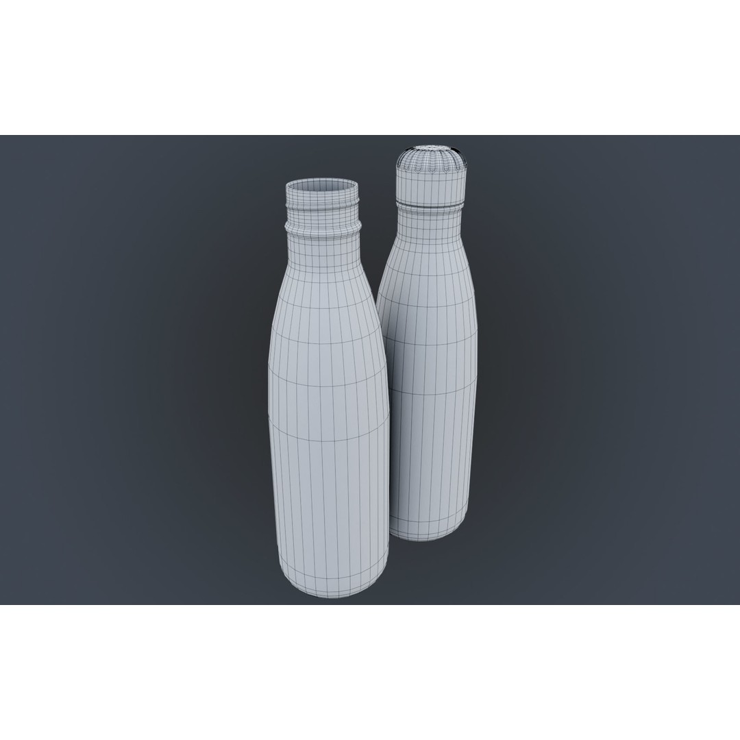 Insulated Water Bottle 3D Model – Low Poly PBR Game Asset, FBX - View 33