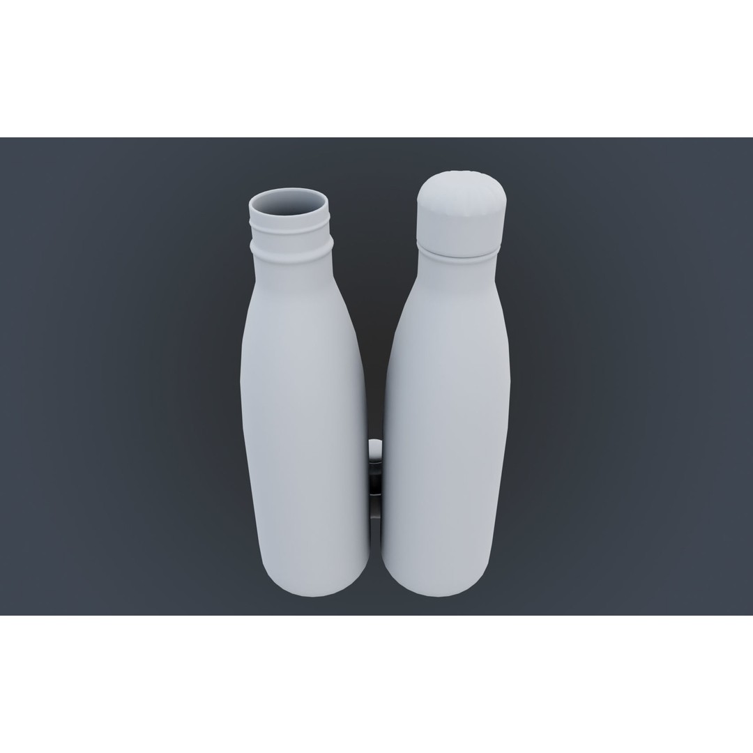 Insulated Water Bottle 3D Model – Low Poly PBR Game Asset, FBX - View 37