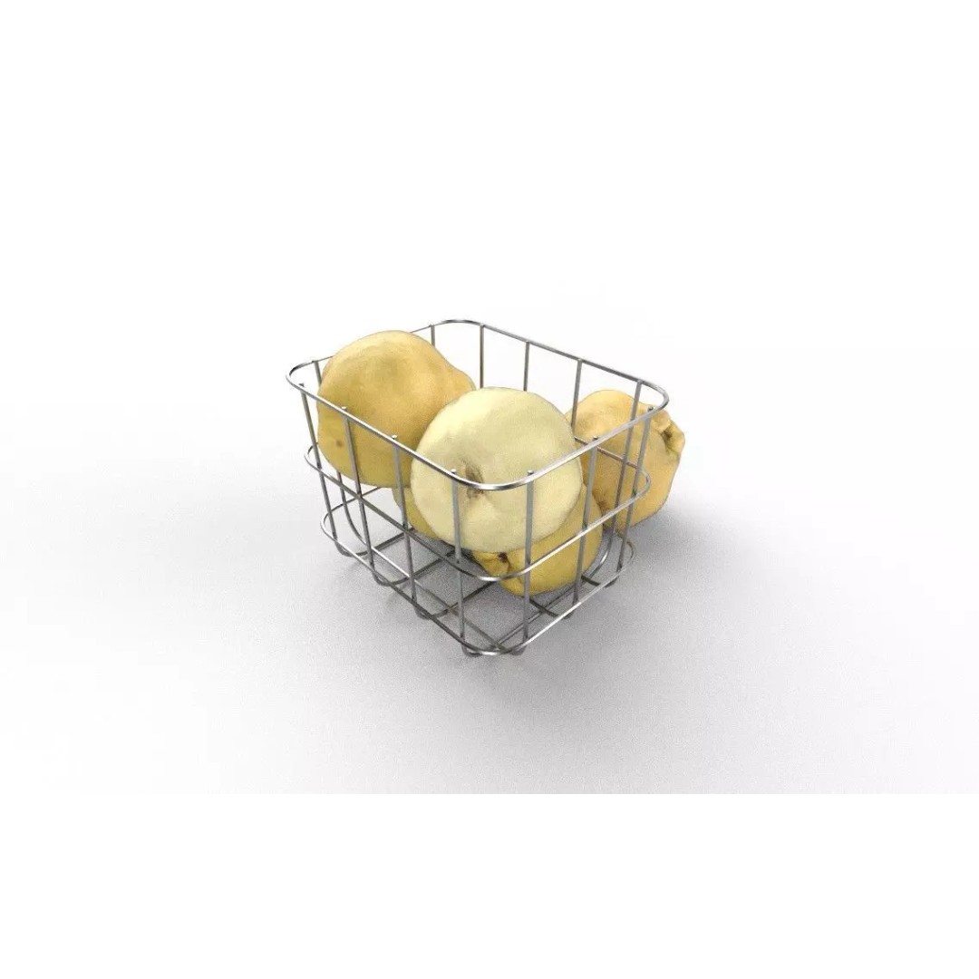 Quince 3D Model – Low Poly Game Asset, FBX, PBR Textures - View 7