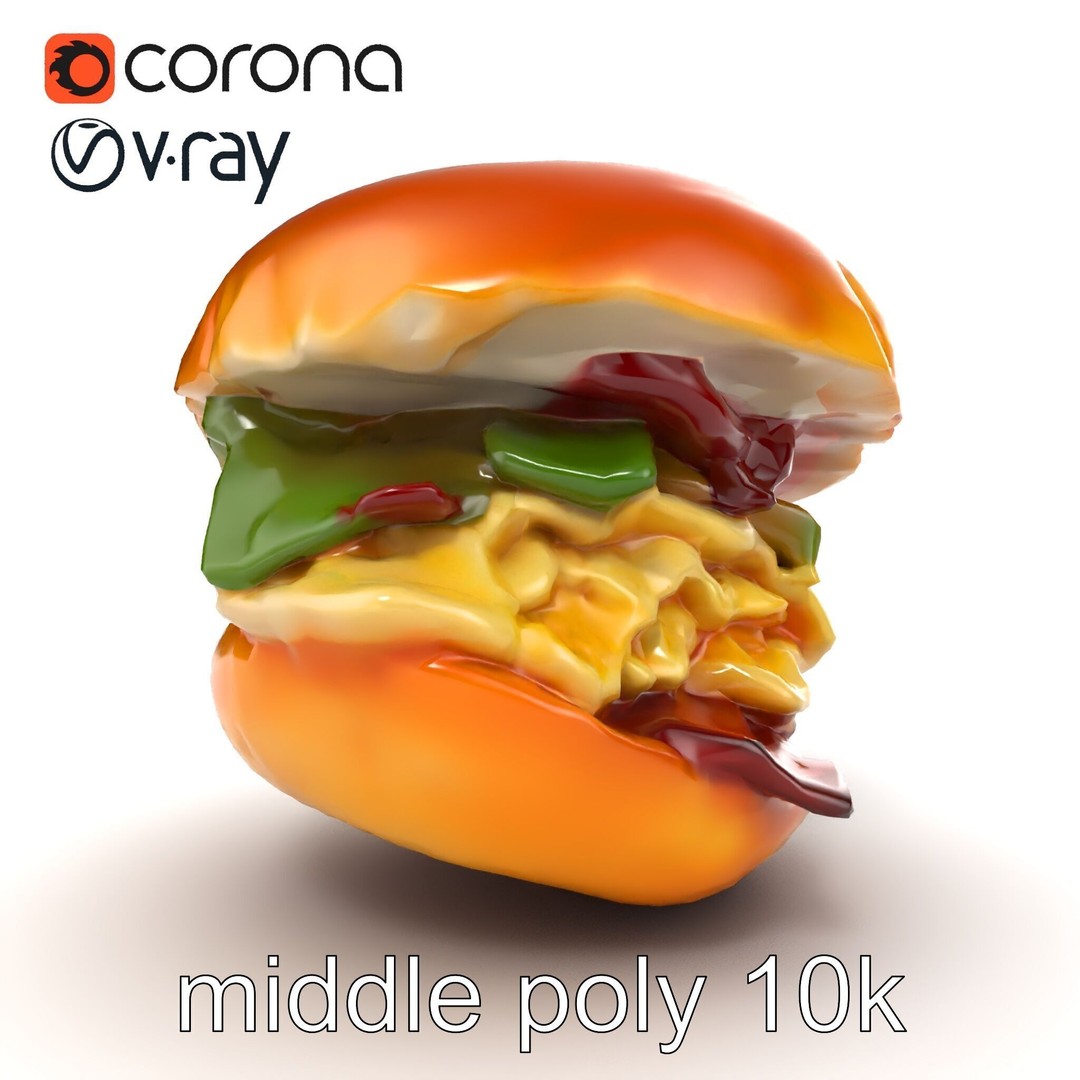 Bagel Breakfast Sandwich 3D Model – Low Poly PBR Culinary Asset, FBX - View 18