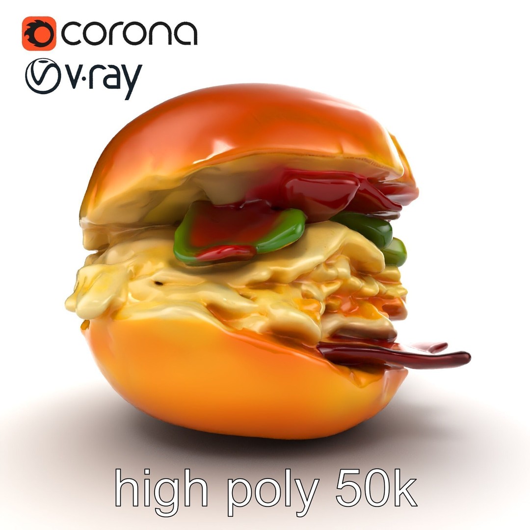Bagel Breakfast Sandwich 3D Model – Low Poly PBR Culinary Asset, FBX - View 19