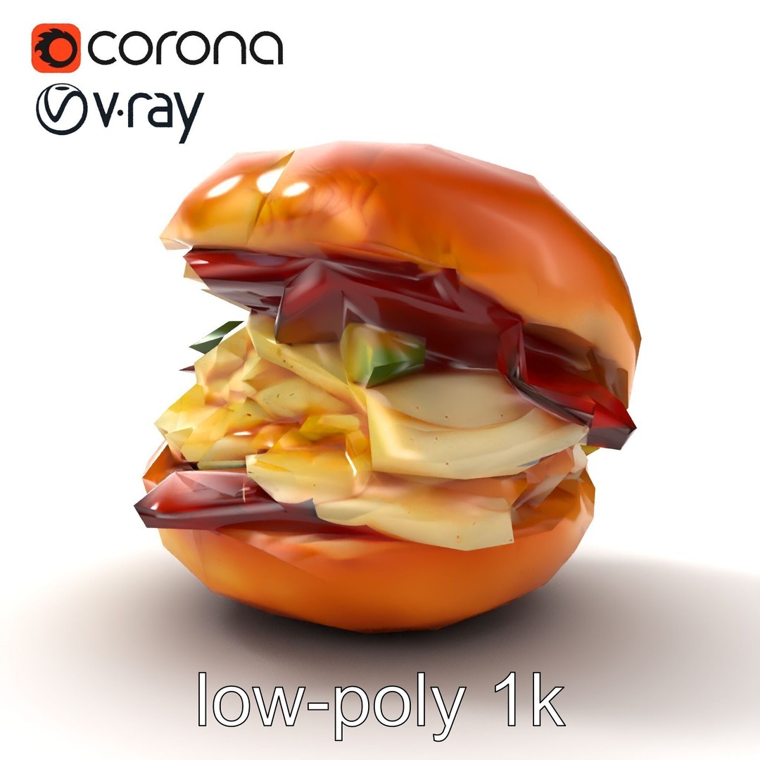 Bagel Breakfast Sandwich 3D Model – Low Poly PBR Culinary Asset, FBX - View 21