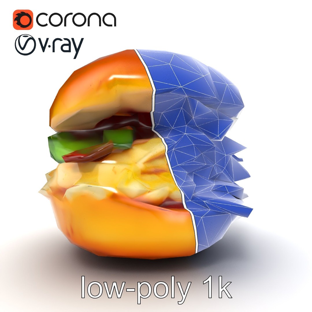 Bagel Breakfast Sandwich 3D Model – Low Poly PBR Culinary Asset, FBX - View 22