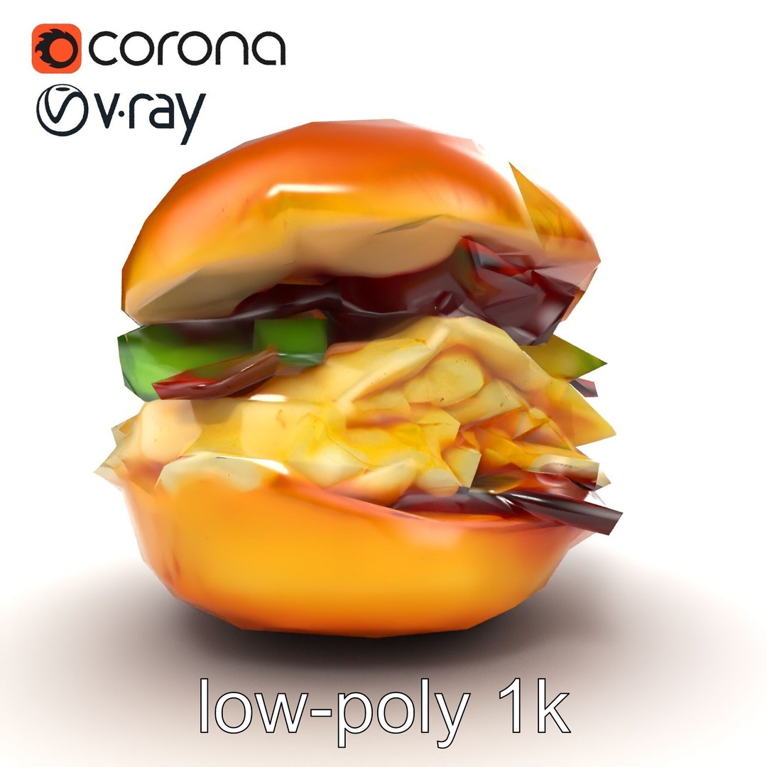 Bagel Breakfast Sandwich 3D Model – Low Poly PBR Culinary Asset, FBX - View 24