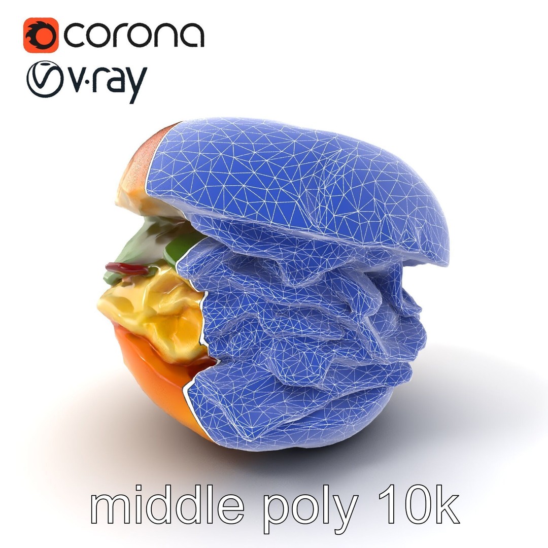 Bagel Breakfast Sandwich 3D Model – Low Poly PBR Culinary Asset, FBX - View 7