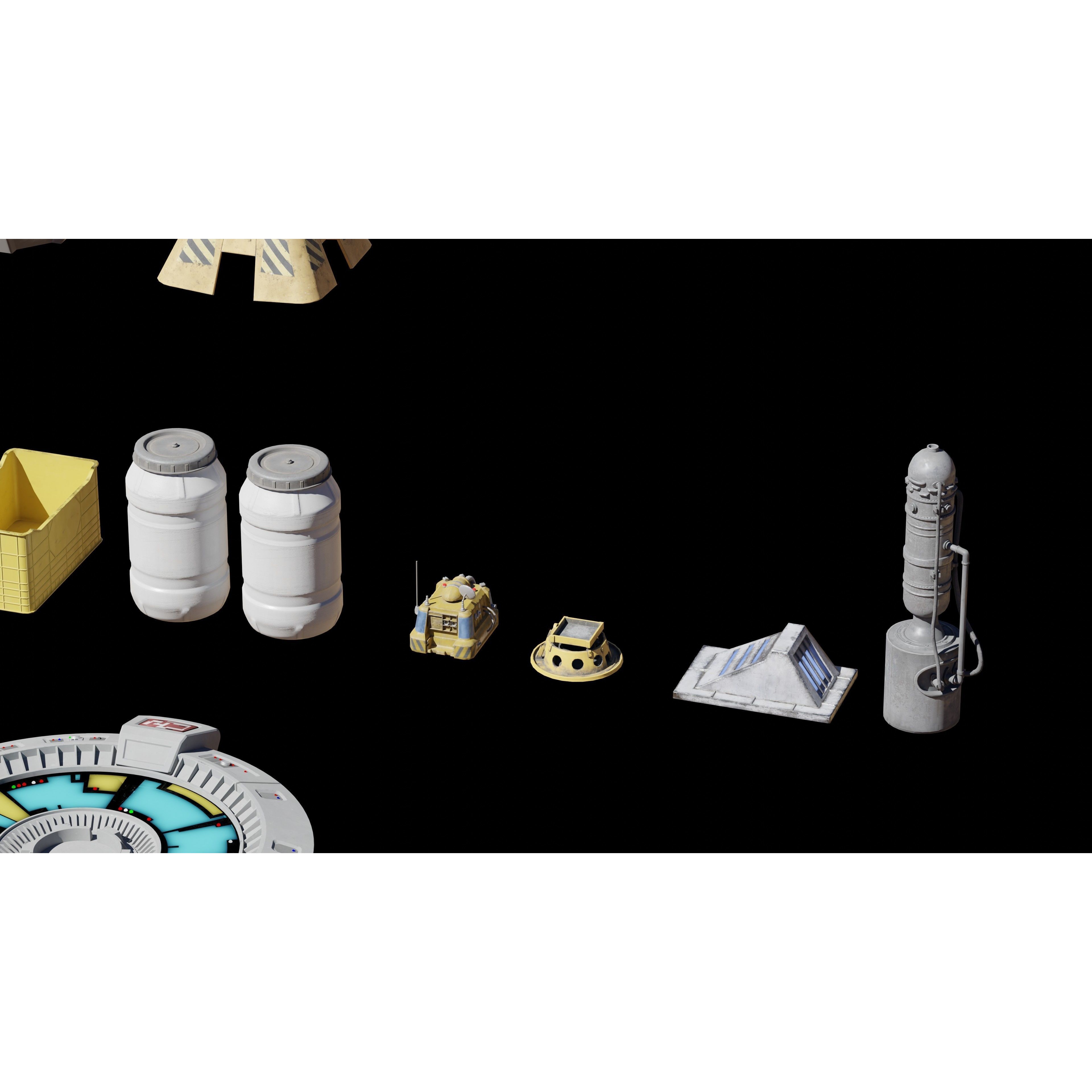 Star Wars Galactic Republic Kitbash - Low-Poly Game-Ready 3D Model - View 14