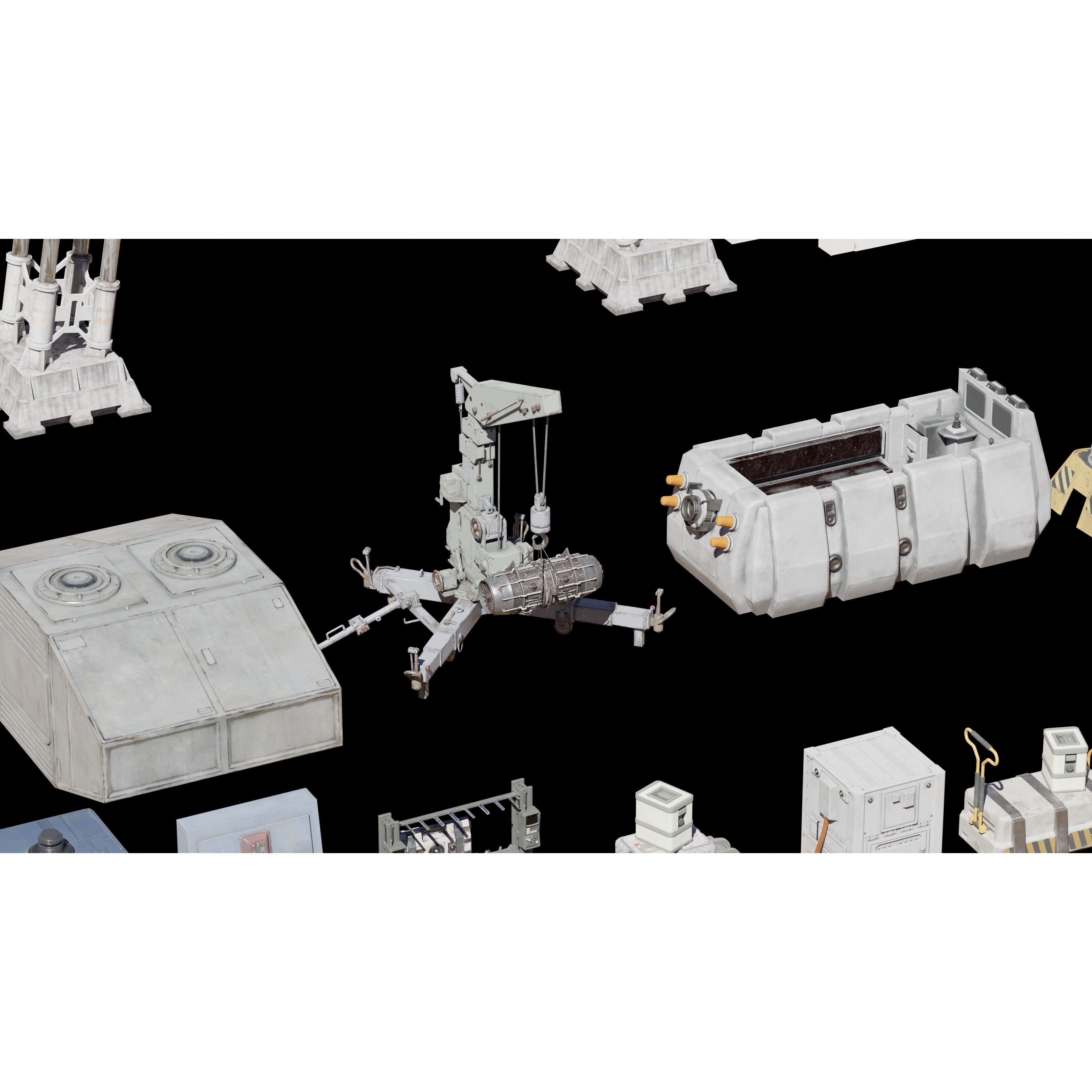 Star Wars Galactic Republic Kitbash - Low-Poly Game-Ready 3D Model - View 16