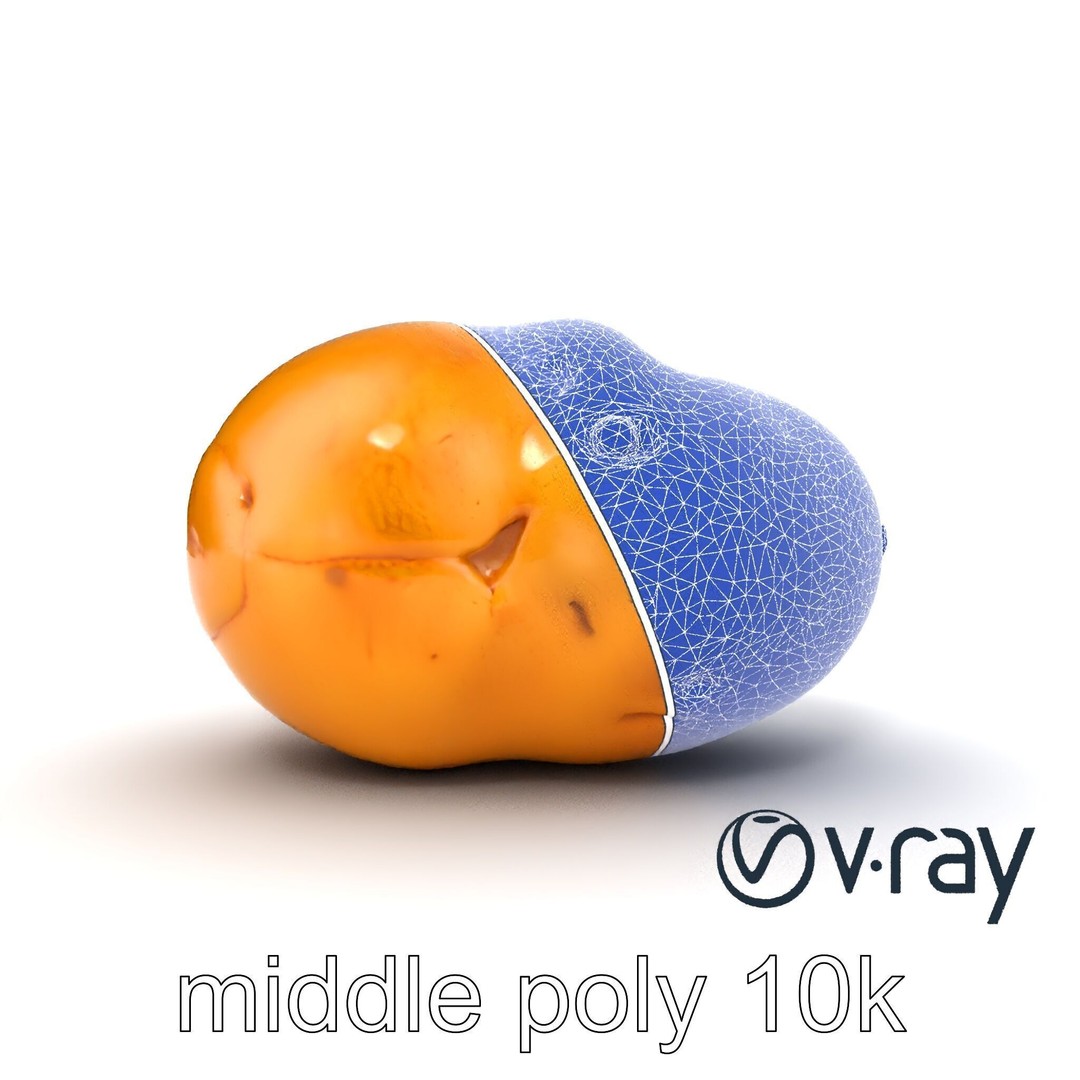 Realistic Potato 3D Model – Low Poly Game Asset, FBX, PBR Textures - View 19