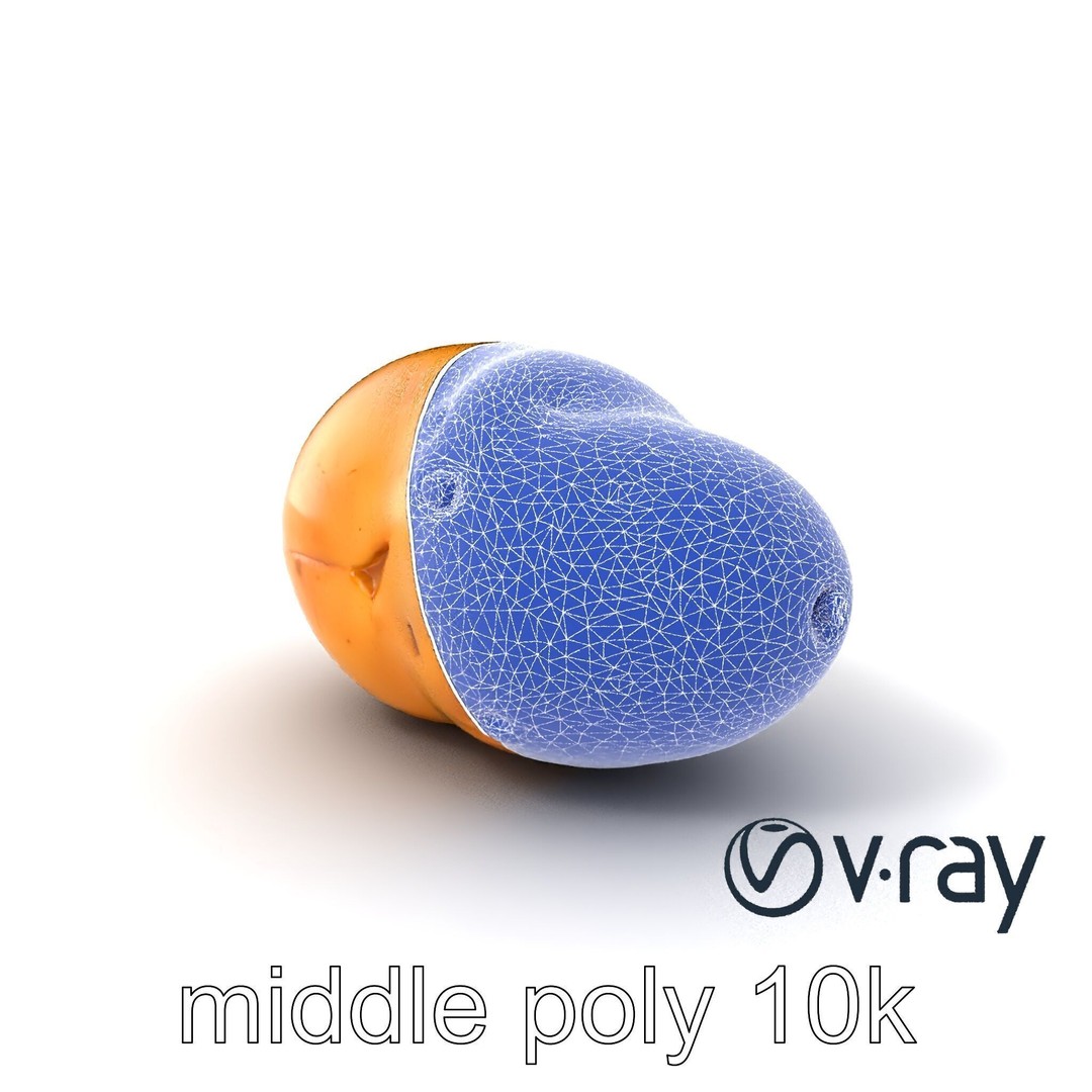 Realistic Potato 3D Model – Low Poly Game Asset, FBX, PBR Textures - View 6