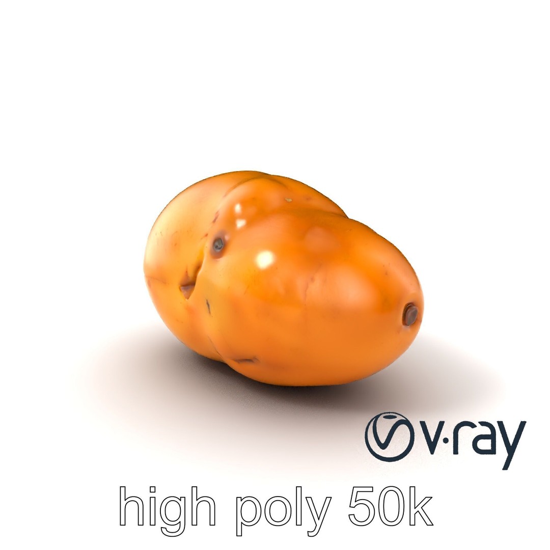 Realistic Potato 3D Model – Low Poly Game Asset, FBX, PBR Textures - View 8