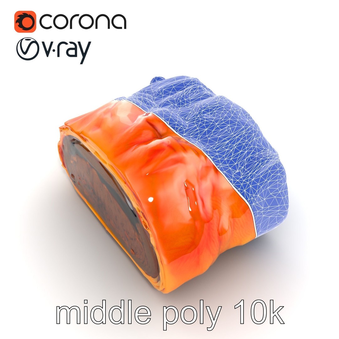 Beef Wellington 3D Model – Low Poly Culinary Asset, FBX & PBR Textures - View 31