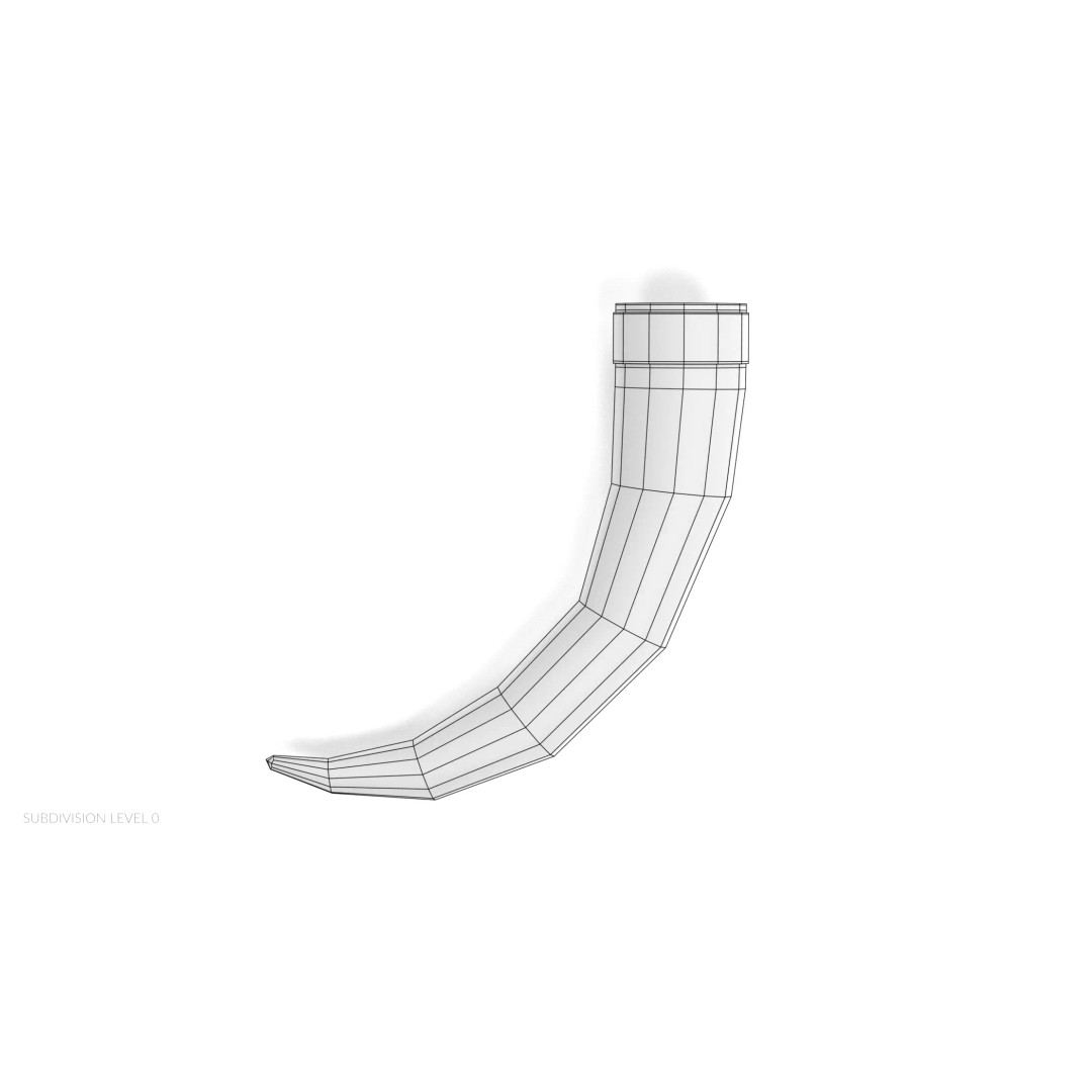 Viking Horn 3D Model – Ornate Norse Drinking Vessel, PBR Textures - View 9