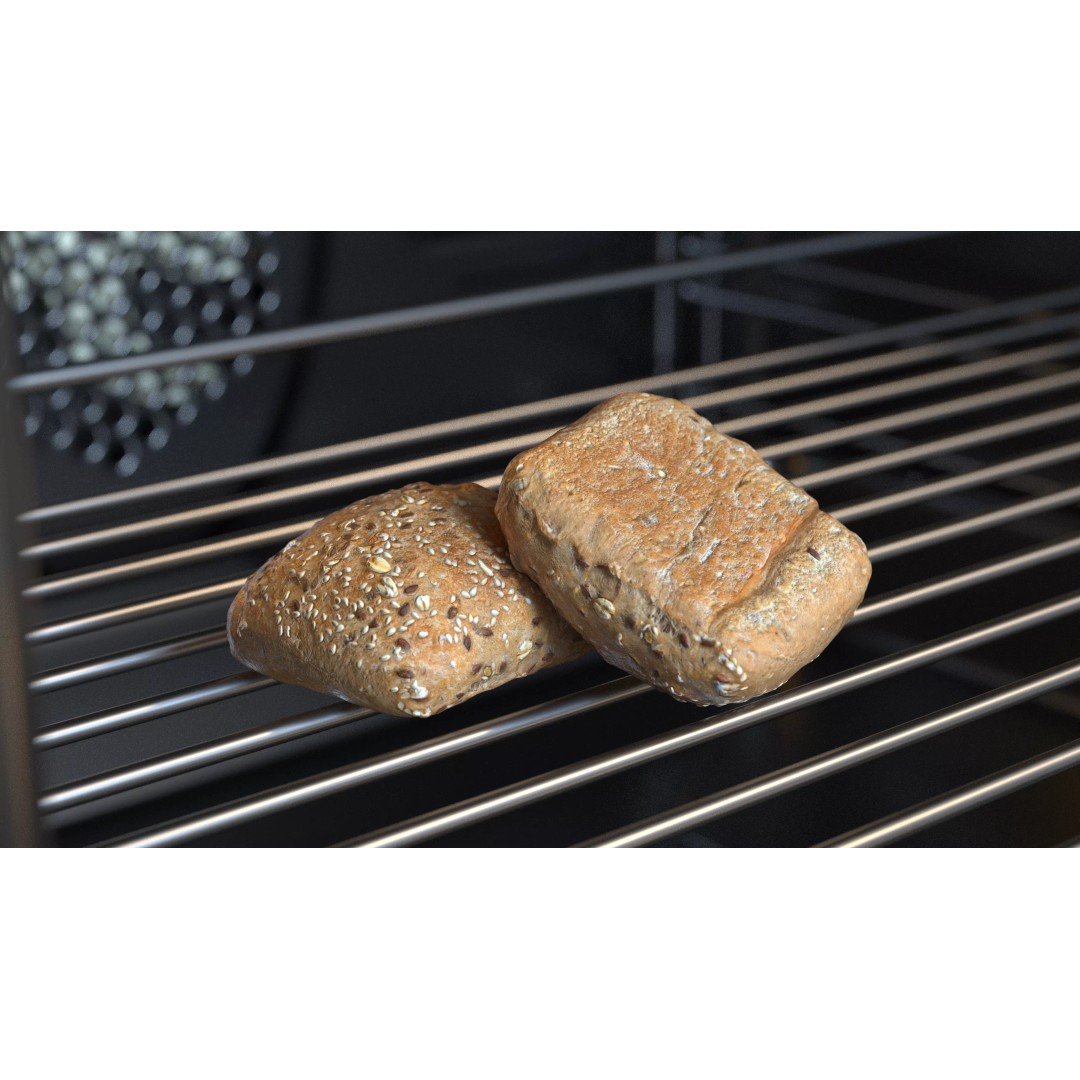 Multigrain Bread 3D Model – Low Poly PBR Asset, FBX & OBJ Formats - View 2
