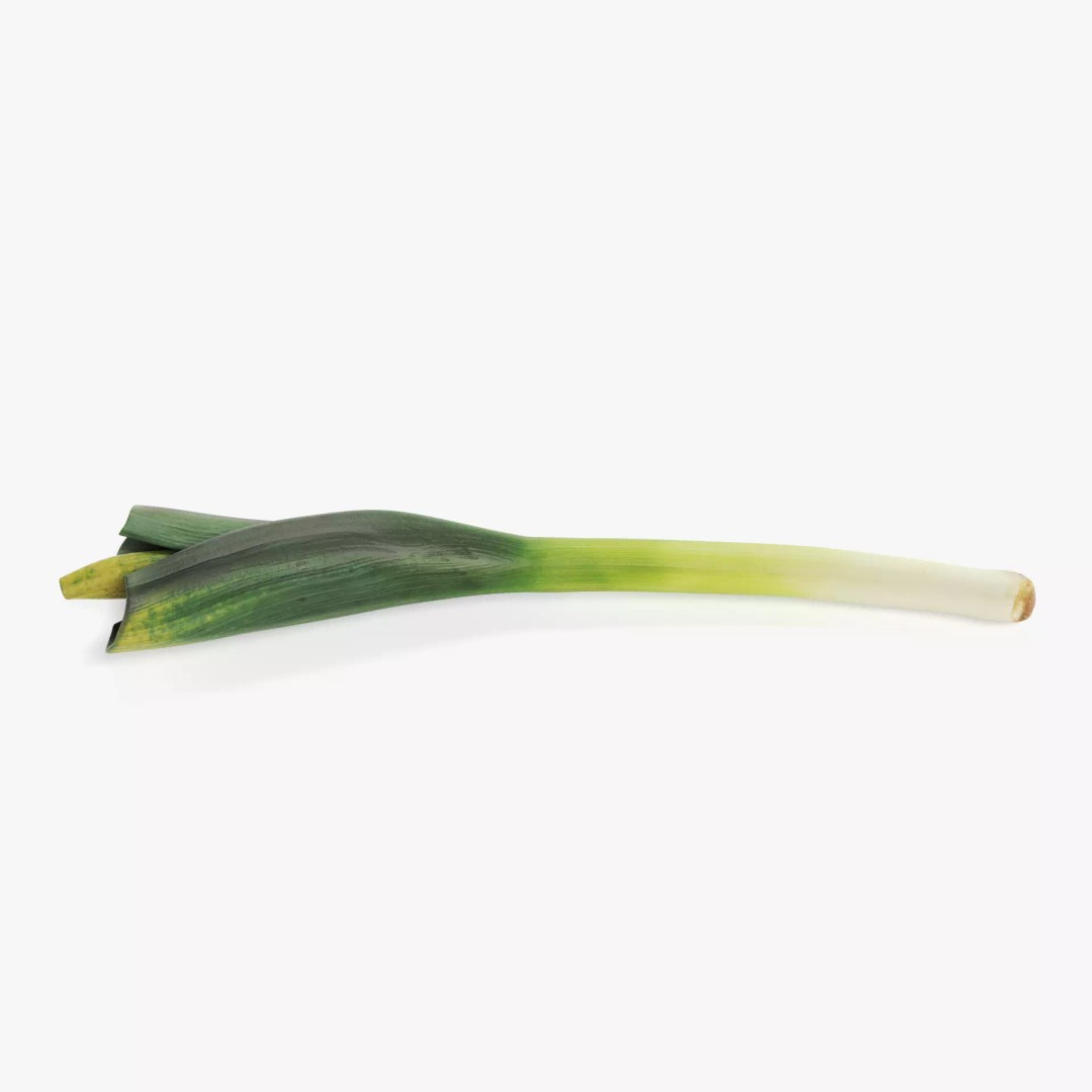 Leek 3D Model – Photorealistic Vegetable Asset, Blender & FBX