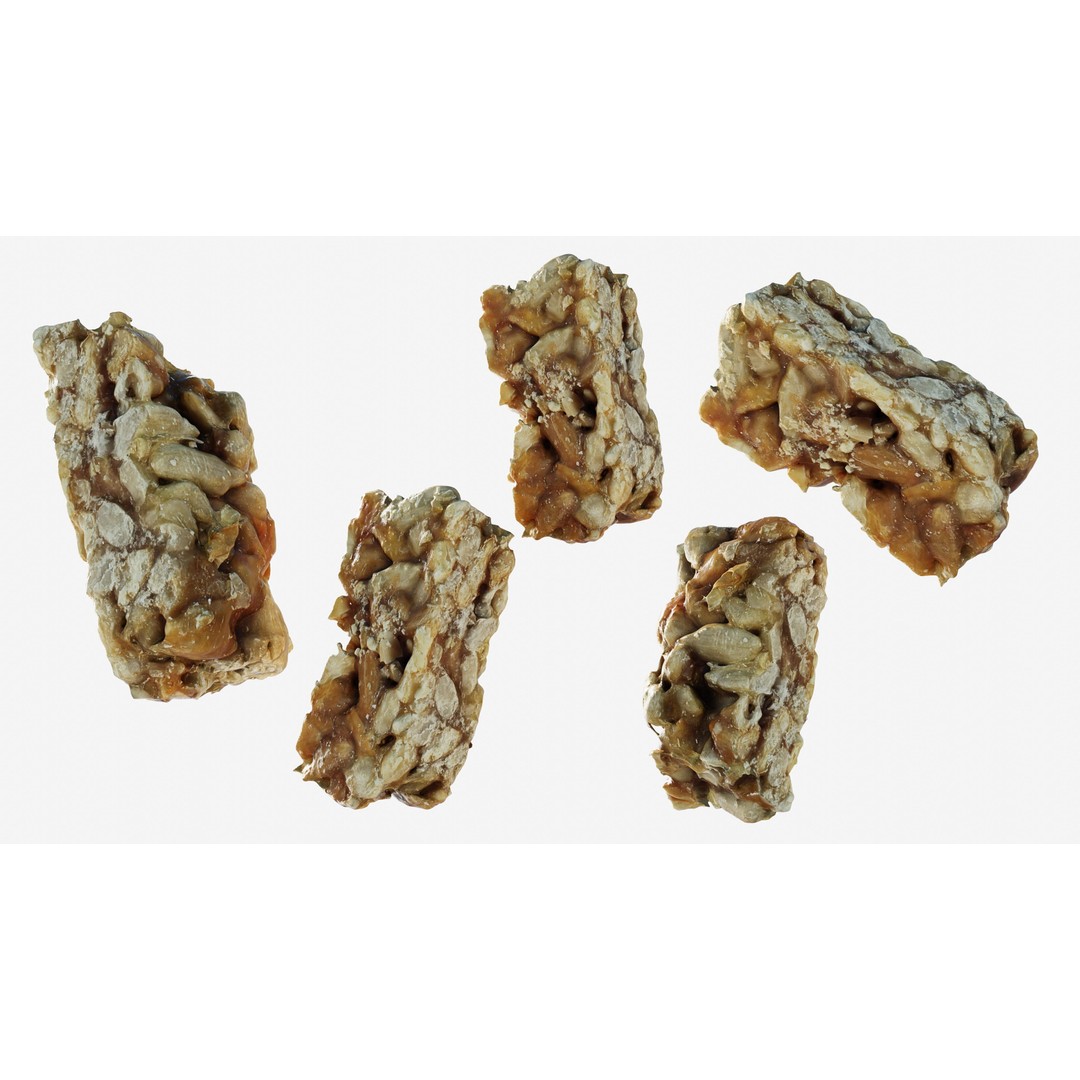 Kozinaki Candy 3D Model – Low Poly Photogrammetry Asset, FBX - View 3