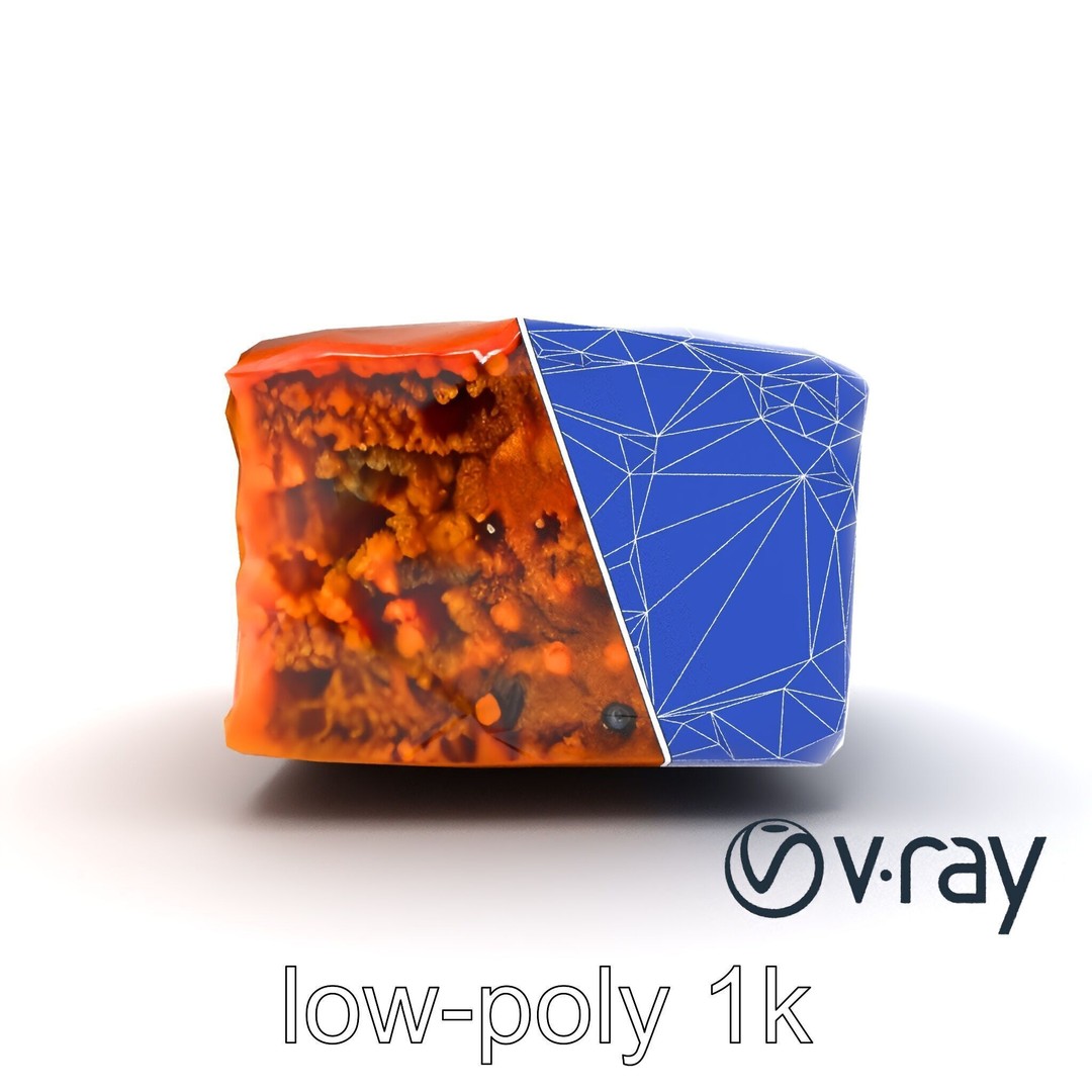 Spiced Rum Cake 3D Model – Low Poly PBR Asset for Games and Animation - View 20