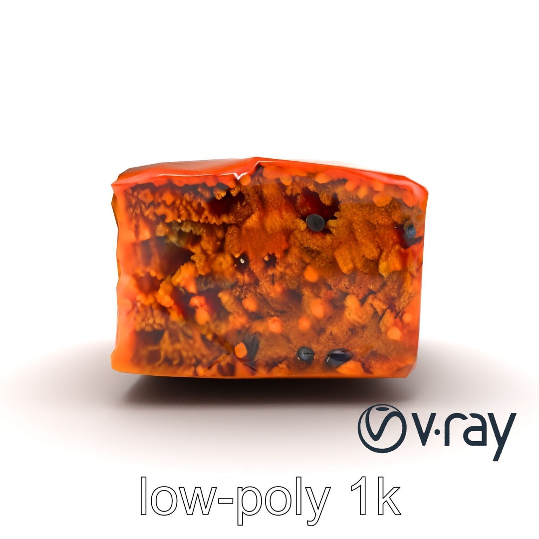 Spiced Rum Cake 3D Model – Low Poly PBR Asset for Games and Animation - View 23
