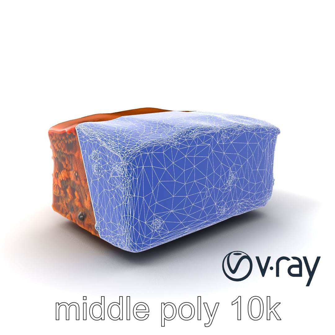 Spiced Rum Cake 3D Model – Low Poly PBR Asset for Games and Animation - View 26