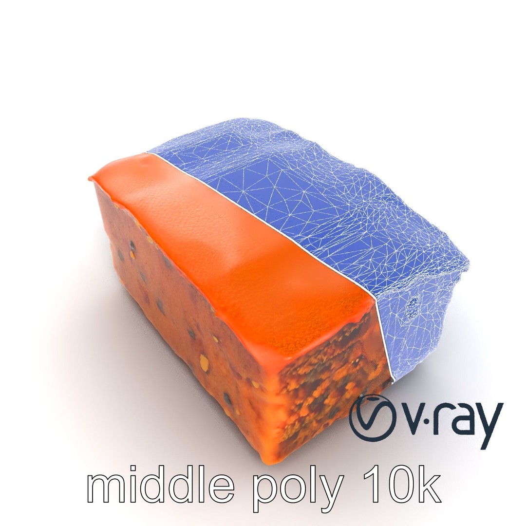 Spiced Rum Cake 3D Model – Low Poly PBR Asset for Games and Animation - View 27